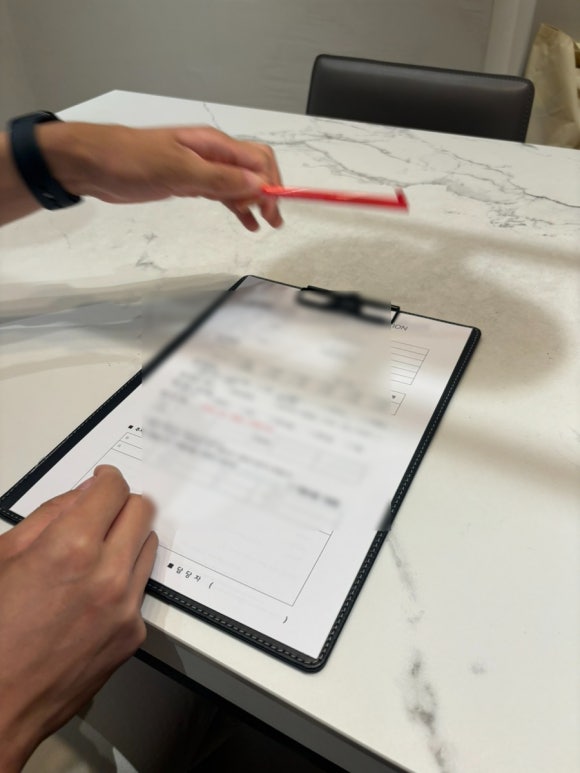 웨딩홀 견적서 예시, 비용 항목별 정리된 표