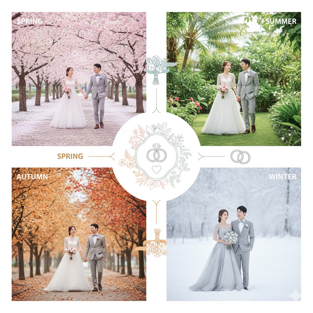 사계절 웨딩 비용 비교